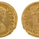 Solidus des Kaisers Arcadius (Foto/©: Oliver Becker, Arbeitsbereich Alte Geschichte)